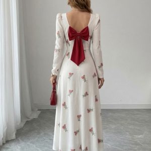 Rose Bloom Maxi Dress