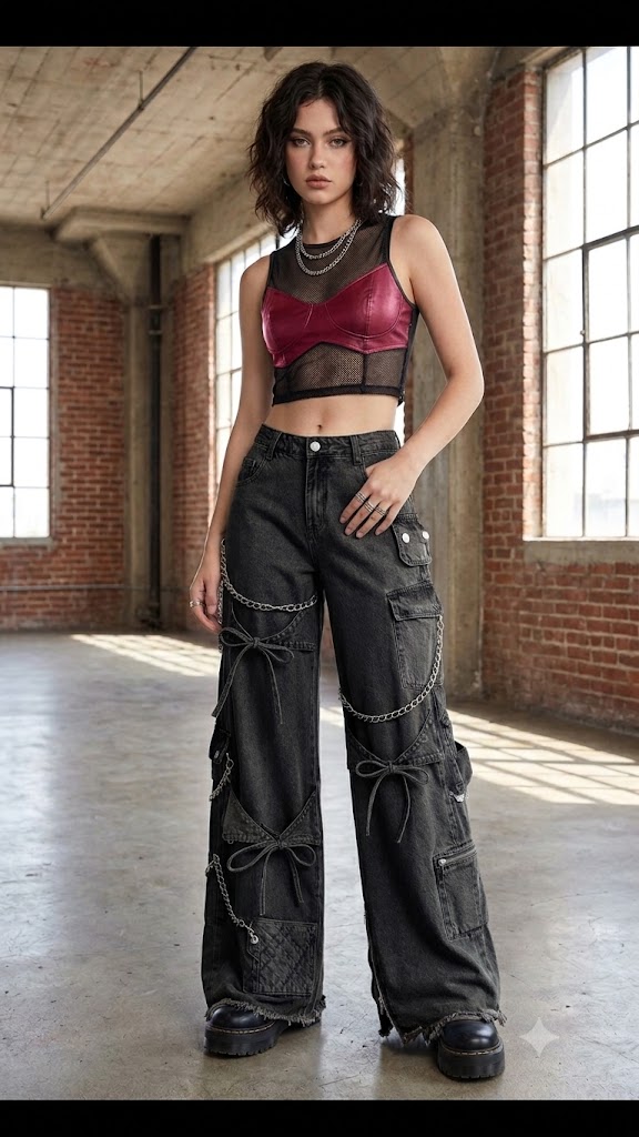 Casual Wide Leg Jeans - Image 2